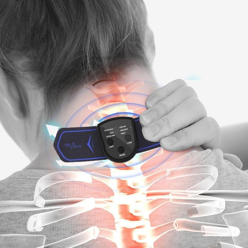 Neck Massage Stickers Portable Charging Mini Cervical Massage Patch Muscle Relaxation Low Frequency Massage for Shoulder Neck