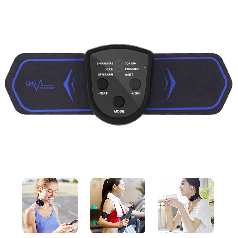 Neck Massage Stickers Portable Charging Mini Cervical Massage Patch Muscle Relaxation Low Frequency Massage for Shoulder Neck
