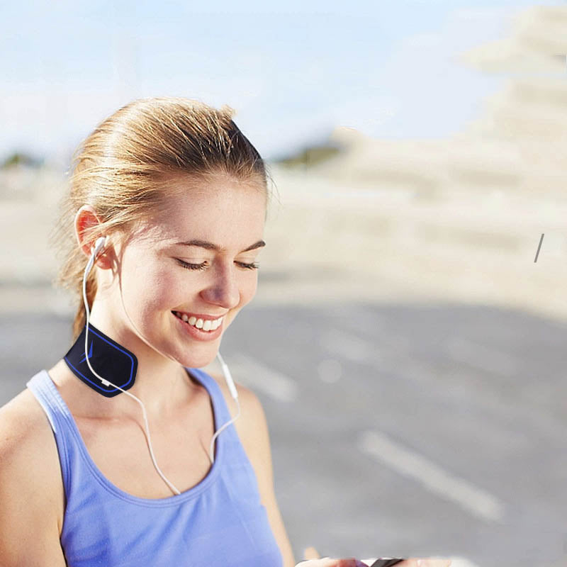 Neck Massage Stickers Portable Charging Mini Cervical Massage Patch Muscle Relaxation Low Frequency Massage for Shoulder Neck