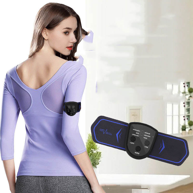 Neck Massage Stickers Portable Charging Mini Cervical Massage Patch Muscle Relaxation Low Frequency Massage for Shoulder Neck